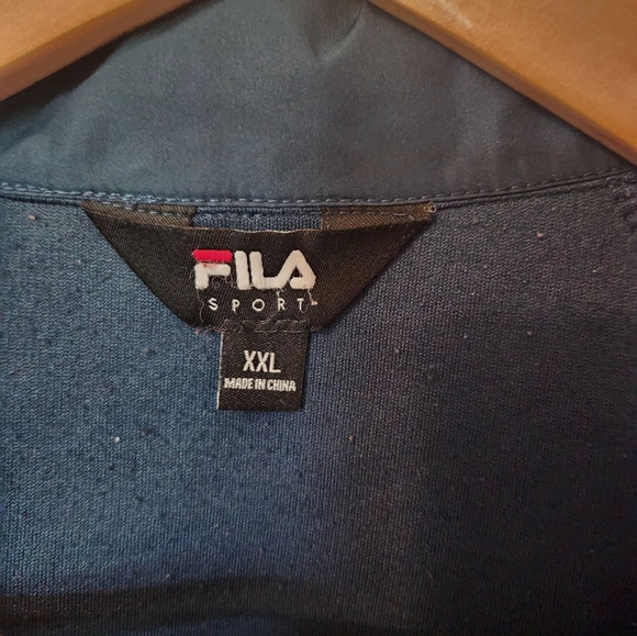 Fila Sport Mixed Media long jacket, XXL,  Jade Green - Picture 3 of 4